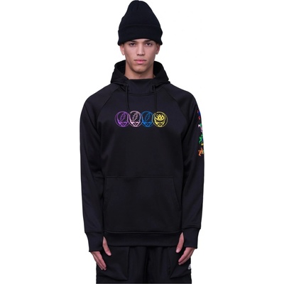 686 Mns Bonded Flc Pullover Hoody Grateful Dead Black