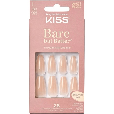 KISS Nalepovací nehty Bare but Better Nails - Nude Drama 28 ks – Zboží Dáma
