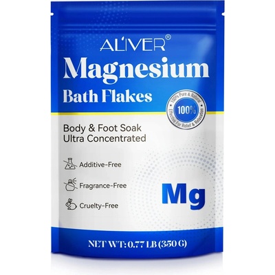 Magnesium Bath Flakes - magnesiové vločky na koupele nohou a těla 350g