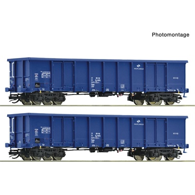Roco TT 2dílná sada: Otevřené nákladní vagony PKP Cargo 6680033