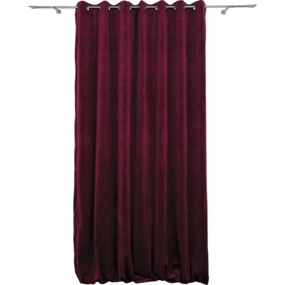 Velvet záves Castellano uni burgund 210x245 cm