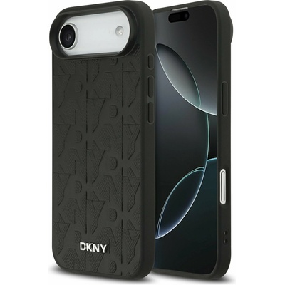 DKNY PU Leather Grid Pattern Magsafe Задний чехол за iPhone Air Black DKNY | Cheren | МЪЖЕ | UNI