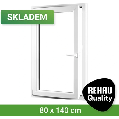 SKLADOVÁ-OKNA.cz REHAU Smartline+, otvíravo-sklopné levé 800 x 1400