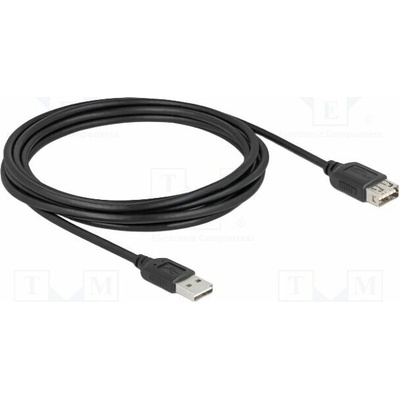 Delock 81514 USB 2.0 zlacený 3m černý