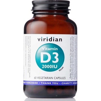 Viridian Vitamin D3 2000IU 60 kapsúl