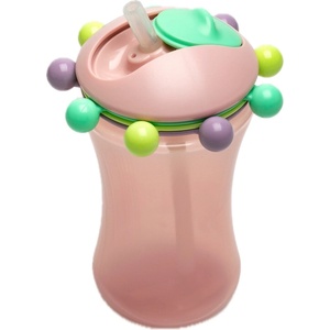 Melii Бутилка със сламка Меlii - Розова, 340 ml (39241040) - baby
