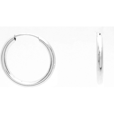 Šperk Holíč kruhové biele zlato náušnice ZN353