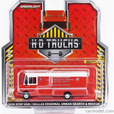 Greenlight Truck Step Van Dallas Regional Urban Fire Engine Search & Rescue 2019 Červená Bílá 1:64