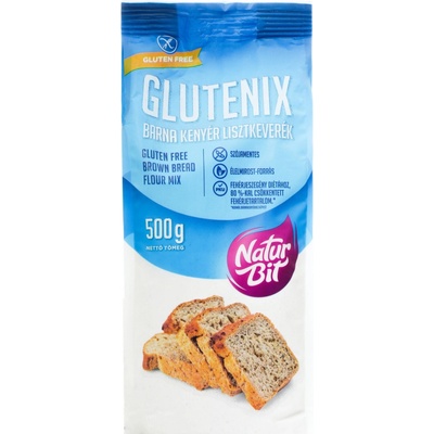 Naturbit Glutenix Bezlepková moučná směs na přípravu hnědého chleba 500g