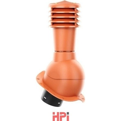 HPI Odvětrávací set 125/110 nízký profil pro plechové tvarované krytiny červený