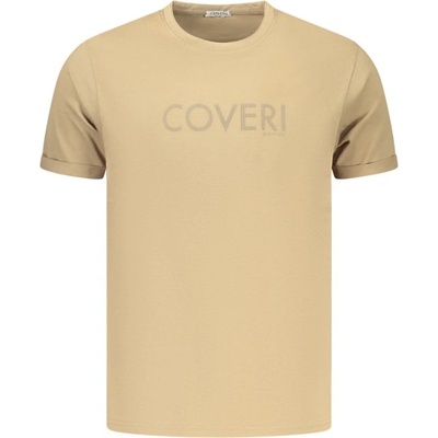 Coveri moving Мъжка тениска с къс ръкав coveri moving, Размер m, Цвят Кафяво (tj5015_materra)