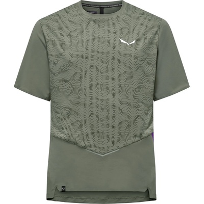 Salewa Мъжка спортна тениска Salewa Pedroc Tech Dry T-Shirt Sport shirt - Faded Green - размер 46 (EU) (216-8515-0111)