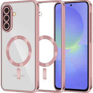 Techsuit Калъф за Samsung Galaxy A36 5G / A56 5G - Luxury Crystal MagSafe - Розов