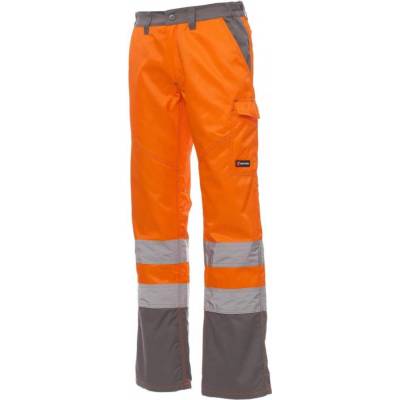 Payper Pracovné nohavice CHARTER POLAR fluorescenčná oranžová steel sivá