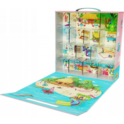 TM Toys Hotel Flockies pro zvířátka + 2 exluzivní zvířátka karton/plast ve fólii 28x41x7cm