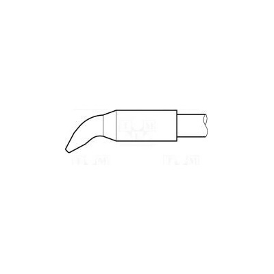 Hrot zahnutý plochý 2,2x1mm longlife pre spájkovačku