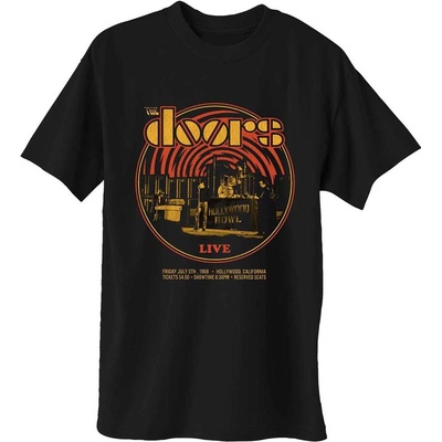 The Doors tričko 68 Retro Circle čierne