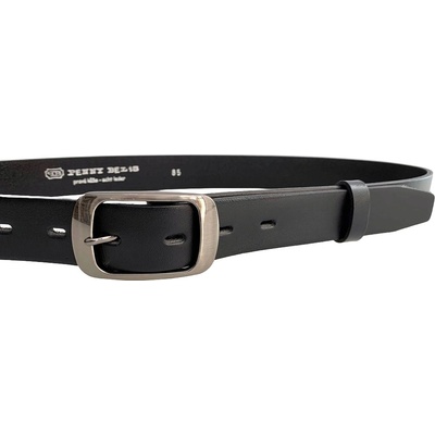 Penny Belts dámský kožený opasek 60030-190-63 černý