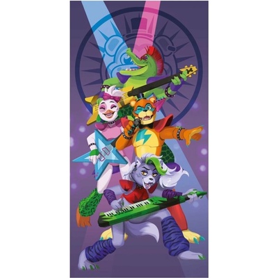 Halantex Bavlnená plážová osuška Päť nocí u Freddyho Five Nights at Freddy's 70 x 140 cm