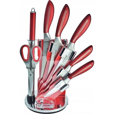 Комплект ножове с ножица, точило и поставка Zilner (ZL-5121)