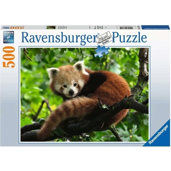 Image 1 of Ravensburger Пъзел Ravensburger от 500 части - Сладка червена панда (17381)
