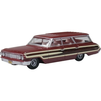 Oxford Ford Country Station Wagon 1964 Squire Vintage Burgundy 1:87
