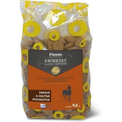 Fitmin Kroketky medové s biotinem 0,5 kg