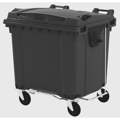 Plastik Gogić Plastový kontejner 1 100 l plochý černý