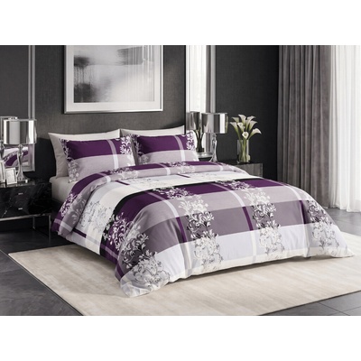 Textilomanie Polybavlna obliečky LUXURY fialové 70x90 140x200