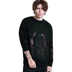 KILLSTAR x MOTIONLESS IN WHITE мъжки суичър без качулка KILLSTAR x MOTIONLESS IN WHITE - SYNTHETIC LOVE - черен - KSRA015700