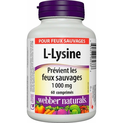Webber Naturals L-lysine 1000 mg 60 tablet