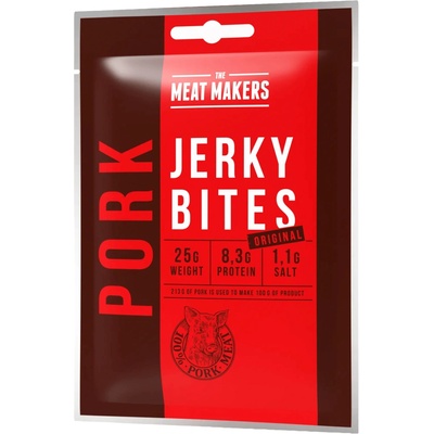The Meat Makers Pork Jerky Bites Original 25 g