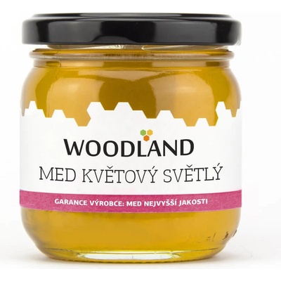 Woodland Kvetový svetlý Med 250 g