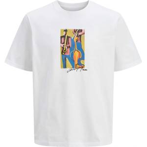 JACK & JONES Тениска jormanchester cubism front tee ss cn