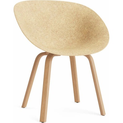 Normann Copenhagen s podrúčkami Mat hemp / beech