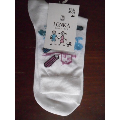 EKOC dětské ponožky LONKA bílé