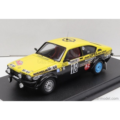 Trofeu Opel Kadett Gt/e night Version N 18 Rally Montecarlo 1978 L.carlsson B.de Jong Žlutá Černá 1:43
