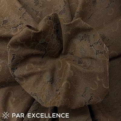 Gabardén elastický s efektem vrstvené krajky ART 10649