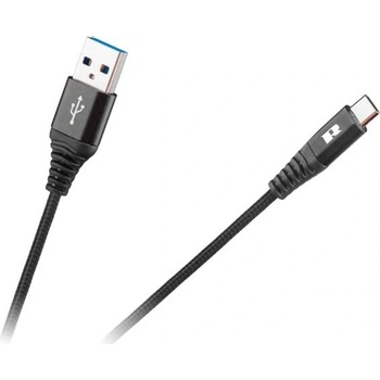 Rebel RB-6001-050-B USB/USB-C, 0,5m, černý
