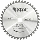 EXTOL PREMIUM pilový kotouč s SK plátky, 250x2,2x30mm, 40T, šířka SK plátků 3,2mm