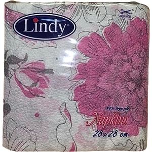 Lindy Салфетки с мотив 100% целулоза, 28х28см