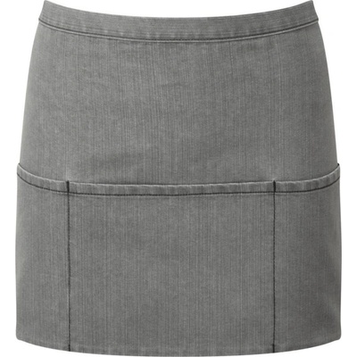 Premier Zástěra Colours PR 155 do pasu s kapsou krátká COT-390155m1399 Šedá denim
