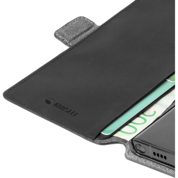 Image 1 of Krusell Калъф Krusell Leather Phone Wallet за Samsung Galaxy S22 Ultra - Черен (7394090624721)