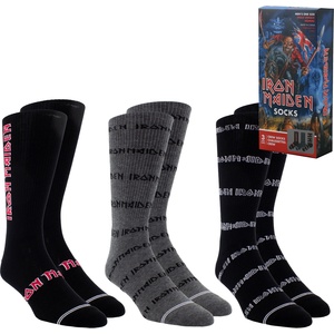 Perri´s socks чорапи комплект от 3 чифта - подаръчна кутия iron maiden - perri´s socks - imd370-078-o-m