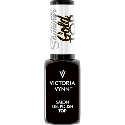 Top s drobnými zlatými částečkami na nehty Victoria Vynn 8 ml Shimmer Gold