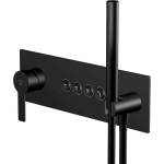Steinberg 390 - Скрита батерия за 4 уреда, с корпус, матово черна 390 2242 2 S (390 2242 2 S)
