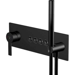 Steinberg 390 - Скрита батерия за 4 уреда, с корпус, матово черна 390 2242 2 S (390 2242 2 S)