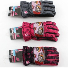 Setino lyžařské rukavice Monster High růžová