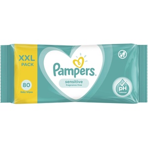 Pampers Мокри кърпички Pampers - Sensitive, 80 броя (1007000165) - baby