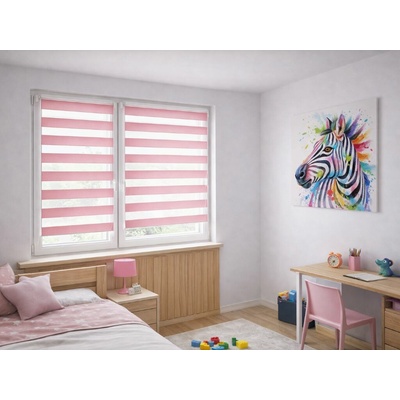 Zebra-shop Den a noc Mini Standard růžová BH 10 150 x 124 cm šedá